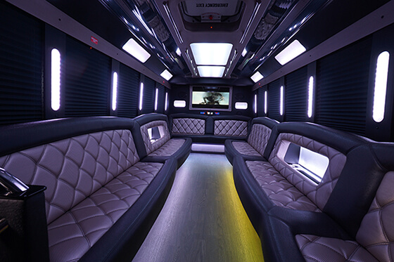 party buses interior