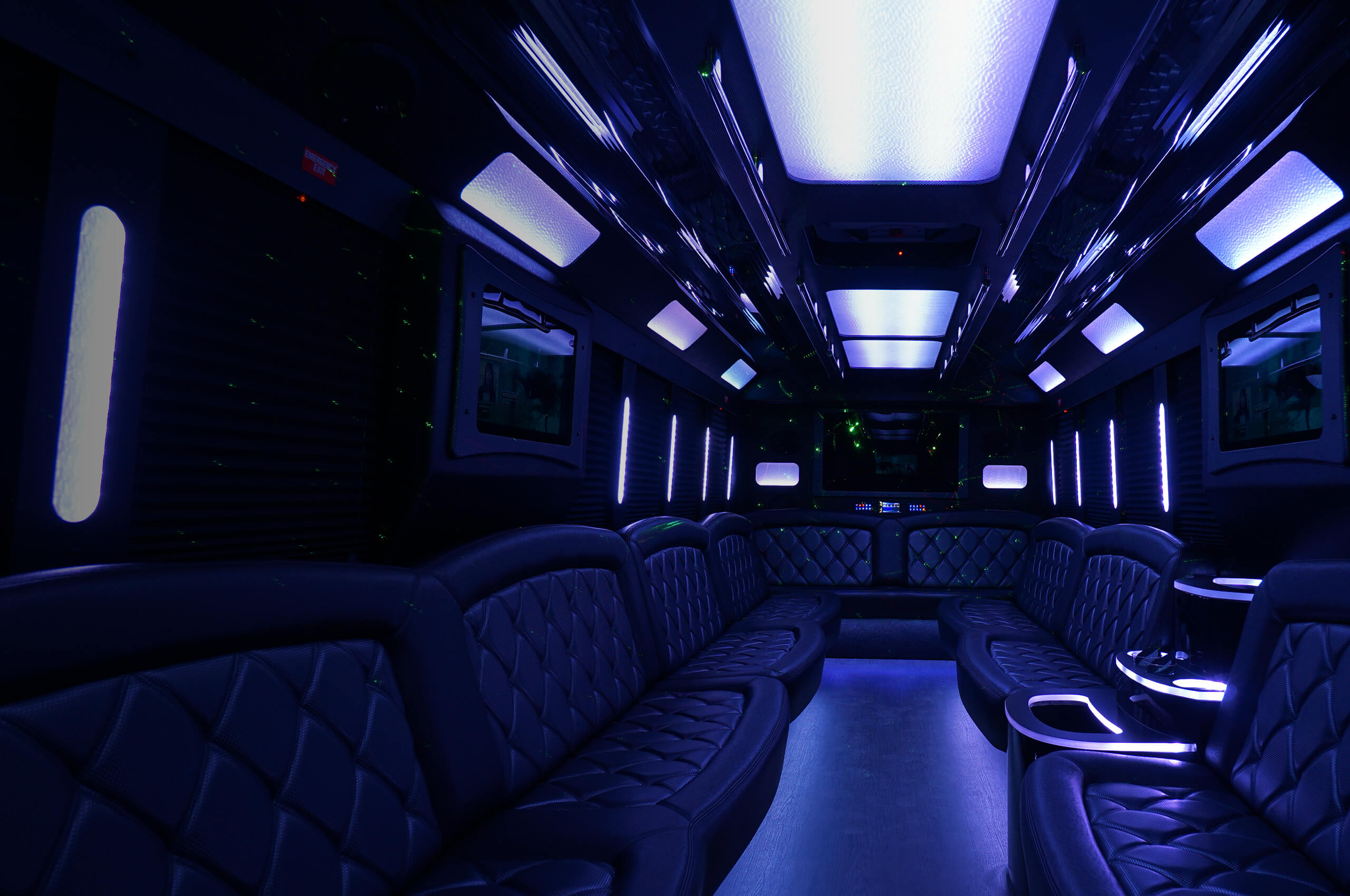 A beautiful toledo party bus