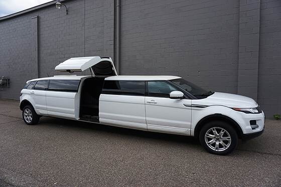 White Range Rover limo