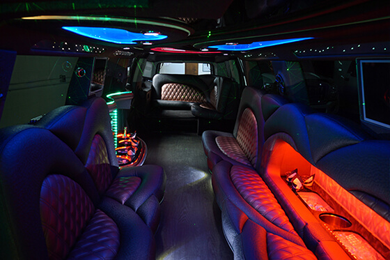 Leather seating on a Cadillac Escalade