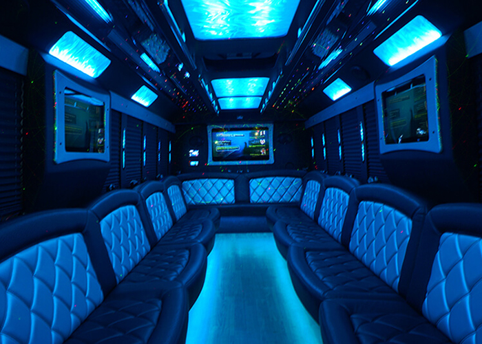 Party bus interior